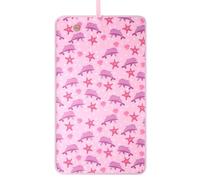 Swimbubs Matelas à langer en néoprène antidérapant pour bébés et tout-petits, garde bébé au chaud et au sec après la baignade (dauphin rose)