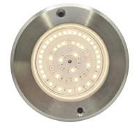 SWIMHOME Spot LED mini piscine extra-plat, résine, acier inoxydable, blanc chaud 3 000 K, Ø11 cm, 6 W, 12 V CA