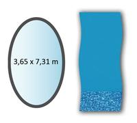 liner swirl forme ovale 3.65x7.31m pour piscine hors sol - li1224sb - swimline