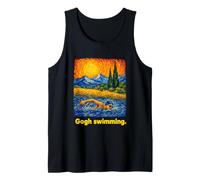 Swimmer Impressionist Style Landscape Art Débardeur