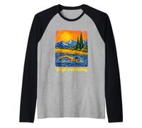 Swimmer Impressionist Style Landscape Art Manche Raglan