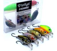 Swimmer Trout Cranckbait 4 Cm, Trout Box V2, Pack Of 5 Fishing Lures
