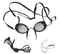 SwimmerShop Lunettes de natation de type suédois - Lunettes de natation avec bord en caoutchouc anti-buée et caoutchoutées - Protection UV - Modèle suédois pour nageurs professionnels - Transparent