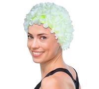 Swimming Cap Women - Swim Hat Women | Swim Caps for Woman | Stylish Handmade Woman Floral Petal Swimm Cap | Retro Bathing Caps for Long/Short Hair, Swimming Hat, Swimm Pool Beach Vacation