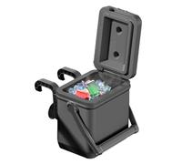 Swimming Cooler, Portable Large Capacity Drink Chiller, Outdoor Chill Box, Grey, Black, Backyard Pool Spa Camping Picnic, for Summer Party Beverage Storage Refreshment Good Refreshment