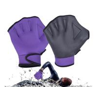 Swimming Gloves for Men, Webbed Aquatic Mittens, Training Gear with Soft Comfort, Daily Routine with Smooth Swim, Fitness Wellness Item, Portable Water Aid for Diving Outdoor Indoor