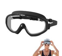 Swimming Goggles - ABS Soft Silicone | Anti Fog UV Adult Big Frame Comfortable Swim Goggles | Anti UV Clear Lens Wide View Eyewear For Men Women Swimming Training Outdoor Indoor Beach Pool Use
