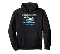 Swimming Meet Funny Swimmer One Day to Live Citation Sweat à Capuche