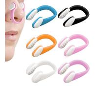 Swimming Nose Clip, Silicone Swim Clip, 1.77x0.79x1.38 inches 6 Pieces Plug Safe Protector for Adults, Freediving, Competition, Women, Water Sports, Surfing, Men, Kids Aged 7+
