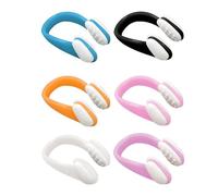 Swimming Nose Clip, Silicone Swim Nose Set, 6 Pieces Safe and Comfortable Plugs, Water Sports Protector Adults Women Men Freediving Competition, Suitable for Kids Aged 7 Up