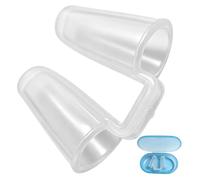 Swimming Nose Clips - Silicone Anti Choking Snorkel Plug, Ergonomic Soft Nose Plugs Waterproof Seal Grip Device, Breathing Control Protection Accessory | Pool Beach Snorkeling Diving Water Sports Summ