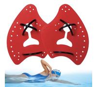 Swimming Paddles Training Hand Fins PP Silicone Grip Aid | Water Resistance Swim Paddle - Adjustable Strap Durable Design | Power Speed Improvement Pool Training Stŕoke Drill