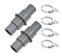 Swimming Pool Adapter, Hose Connector Set, compact with 2 Pieces 1.25 Inches, Leak Proof Pool Fitting for Filter System, Connection, Beach House, Hotel, Dorms, Home, Apartments, Garden, Backyard,