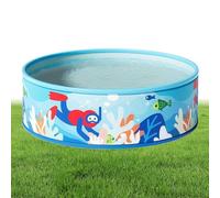 Swimming Pool, Backyard Pool, 35.43 x 13.78 inches Thickened Round PVC Portable Bath, Quick Setup, Foldable Design Tub for Easy Storage, Outdoor Pond, Adults, Family Fun in Yard Or Garden