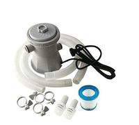 Swimming Pool Circulating Water Filter Pump, Electric Water Pump for Above Ground Pools, Bracket Swimming Pool Filter Pump System Kit Cleaning Tool, 300 Gallon 220-240V