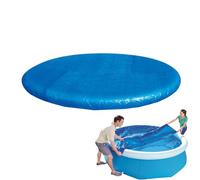 Swimming Pool Cover, Foldable Pool Blanket, Dust Proof Hot Tub Film with Drawstring, Weather Resistant Tarp, Ideal for Winter, Daily Use, Poolside, Backyard, Home, Ground, Blue