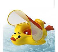 Swimming Pool Float - Kids Ring 70x57cm, Sun Protection Canopy Trainer, PVC Inflatable Water Equipment | Backyard School Class Beginner Boys Girls 6-36 Months Outdoor Fun Skill Development Safe Long L