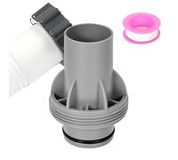 Swimming Pool Hose Raccords - Tub Pipe Coupling Feature Technology, 3 Inch External Manual Device Accessory, Durable Outdoor Water Management Maintenance Component Part, Robust Reliable Performance Sy