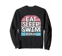Swimming Team Eat Sleep Swim Repeat Swimmer Sweatshirt