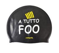 SWIMXWIN Bonnet de bain humoristique en silicone TOSCANACCI avec inscriptions - A Tutto Foo