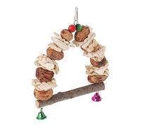 Swing Bird Perch Bouchette en Bois Os SAFI (Large (8 X 11cm / 3.1 X 4.3in))