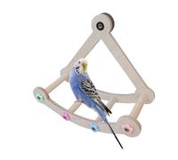 Swing Cage, Jouets De Swing Oiseaux,Hamac Drôle En Bois Naturel Sûr | Jouets Pour Oiseaux Lourds Naturels Drôles, Accessoires De Cage Pour Perroquet