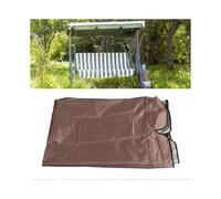 Swing Canopy Replacement Silver Coated Oxford Cloth Waterproof Swing Chair Canopy Cover for Outdoor Garden Balcony Brown