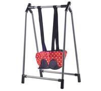 Swing de bébé, swing de poupée bébé léger avec plateau, mignon chaise élevée poupée poupée poussette, meubles de poupée pour bébé, accessoires de poupée pour bébés pour les cadeaux garçons et fi
