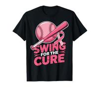 Swing for The Cure Baseball Sensibilisation au Cancer du Sein T-Shirt