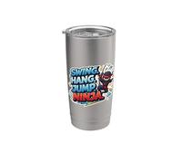 Swing Hang Jump Ninja Boys Kids Play Playground Training Gobelet isotherme en acier inoxydable double paroi