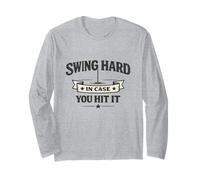 Swing Hard au Cas où Vous toucheriez Plus de Trous, mème de Golf Manche Longue