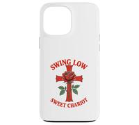 Swing Low Sweet Chariot Croix et Rose Coque pour iPhone 13 Pro Max