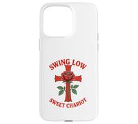 Swing Low Sweet Chariot Croix et Rose Coque pour iPhone 15 Pro Max