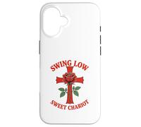 Swing Low Sweet Chariot Croix et Rose Coque pour iPhone 16