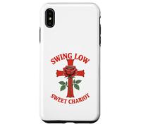 Swing Low Sweet Chariot Croix et Rose Coque pour iPhone XS Max