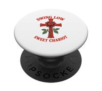 Swing Low Sweet Chariot Croix et Rose PopSockets PopGrip Adhésif
