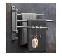 Swing Out serviette Baignoire porte-serviette, 304 Rack de serviette à main de salle de bain en acier inoxydable Brack Pliant Swivers Hangle de salle de bain Organisateur de salle de bain Mur Finition