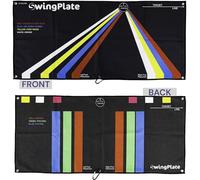 Swing Plate Serviette de Golf Unisex-Adult, Noir, Towel Left Hand