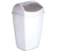 Swing Poubelle à Couvercle basculant Blanche 10 L