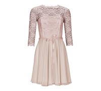 Swing - Robe de cocktail en dentelle et mousseline - Femme - Robes - Rose - Taille: 36 FR