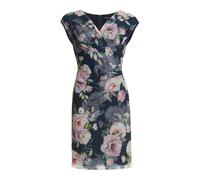 SWING Robe fourreau marine / bleu-gris / rose / blanc, Taille 40