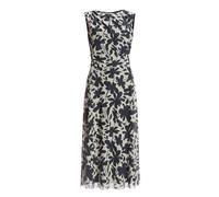 SWING Robe midi en maille douce, Bleu marine/ivoire, 42