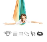 Swing sensoriel Suspendu pour - Chaussettes de carrosserie en Tissu Doux, Swing de Yoga Respirant | Temps de Jeu apaisant et Tranquille, Chaise de détente multipulaire intérieure pour