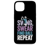 Swing Swear Find Dad Golf Best Dad Par Funny Par Golfing Coque pour iPhone 13