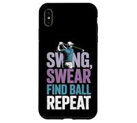 Swing Swear Find Dad Golf Best Dad Par Funny Par Golfing Coque pour iPhone XS Max