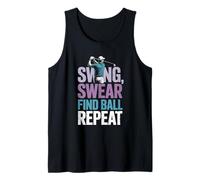 Swing Swear Find Dad Golf Best Dad Par Funny Par Golfing Débardeur
