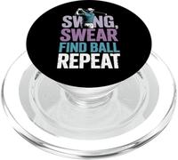 Swing Swear Find Dad Golf Best Dad Par Funny Par Golfing PopSockets PopGrip pour MagSafe