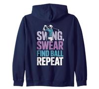 Swing Swear Find Dad Golf Best Dad Par Funny Par Golfing Sweat à Capuche