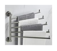 Swing Swing Out Bar Serviette Murale, Porte-Serviette pour Salle de Bain ou Cuisine, Porte-Serviette pivotant Bras Pliant Hangage pivotant Organisateur de Rangement de Salle de Bain Mall Grey-5bar