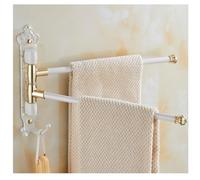 Swing Swing Out Sweel Bar Bar Solder White White Finish/Swivel Towel Rack pour Salle de Bain ou Cuisine, Barre de Serviette Pliage Brasse pivotante Hangle de Rangement de Salle de Bain Mont Mural